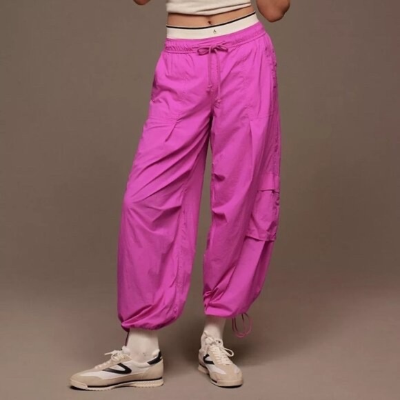 NWT Anthropologie Daily Practice Base Jump Parachute Pants Size XLP - Picture 1 of 10